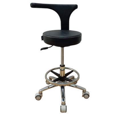 China Modern Leather Commercial PU Swivel Rotation Seat Roll Around Office Lab Stools for sale