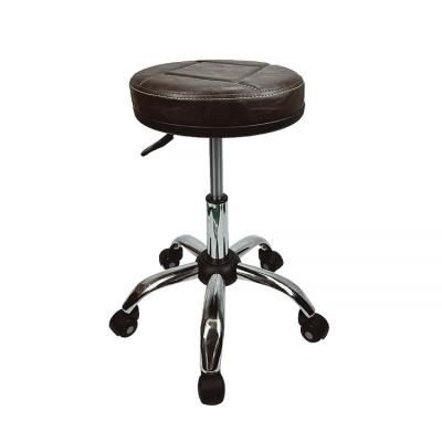 China 360 Degree Rotating Comfortable Adjustable Height Barber Stool Chair PVC Leather Salon Chair For Barbershop for sale