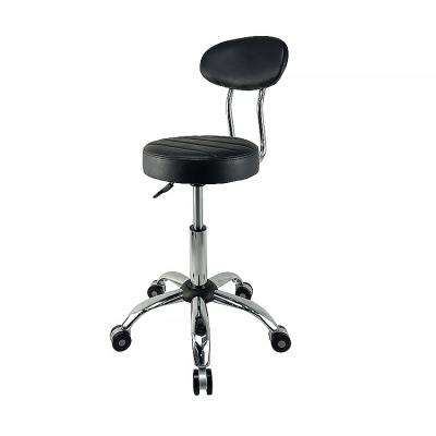 China Beautiful Appearance Styling Chair Height Adjustable Tattoo Stool Beauty Chair Lab Chair With Backrest for sale