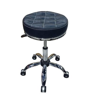 China Traditional Stainless Steel With Round Ring Beauty Chair Salon Stool for sale