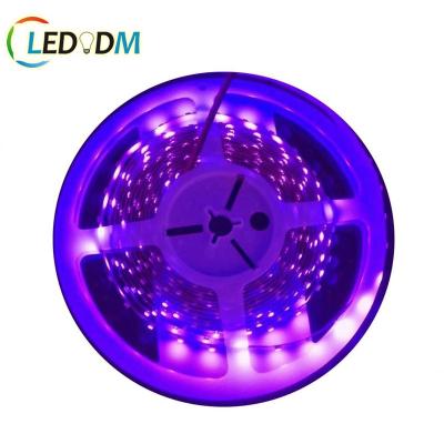 China Warehouse CE RoHS Certification New Purple 3528 Strip 400nm UV Led Lighting Led DC12/24V for sale