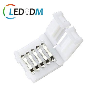 China Solderless 5 Pin Conductor Strip Connector FPC Adapter for 12mm Wide 5050 RGBW LED Strip Light for sale