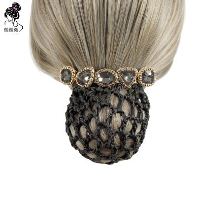 China Fashion high quality pretty lady promotion pretty lady hair bows hair clips hair clips hair clips hostess hair clip bun net canvas cover clip Korean high quality for sale