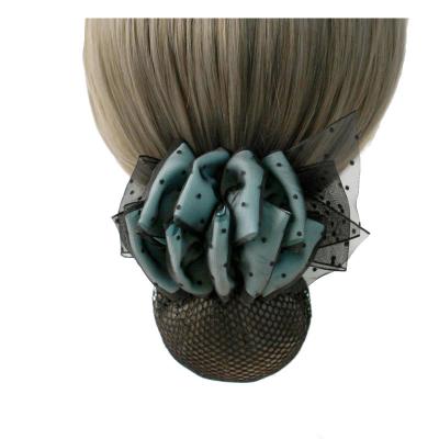 China Wholesale Customized High Quality Pretty Fashion Lady Hair Pin Snood Barrette Hair Clips Hair Clips Net Canvas Cover Clip for sale