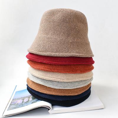 China Fashion Cheap Wholesale Custom Logo Knitting Printed Bucket Hat Caps Sun Outdoor Bucket Hats for sale