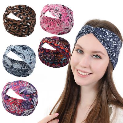 China Sweat absorbent made in China top quality popular product sweat absorbent twist style elastic headband for sale