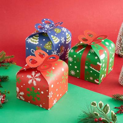 China Wholesale Recycled Materials Factory Christmas Candy Gift Box / Cake Christmas Eve Gift Box For Packing Apples for sale