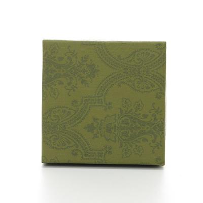 China Business.office.gift .promotion.etc High Grade Green Sky and Earth Cover Jewelry Packaging Box Custom Logo Luxury Necklace Ring Earrings Jewelry Box for sale