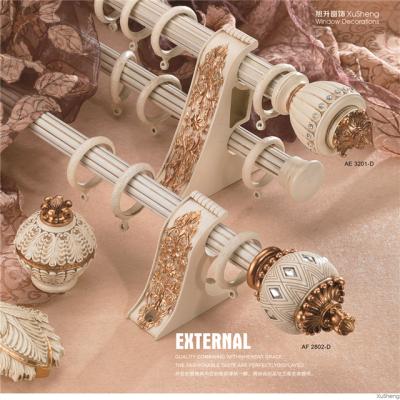 China Metal Aluminum Alloy Hand Painted Curtain Rod for sale