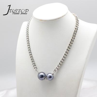 China New Arrival Environmentally Friendly Fashion Accessories Necklace Neck Chain Pearl Sweater Necklace Women Female Necklaces for sale