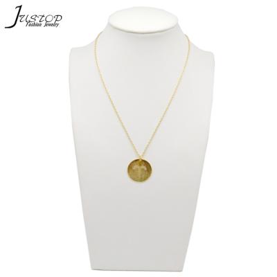 China Simple and Fashion Aries Horoscope Charm Brass Circle Fashion Necklace Accessories Costume for sale