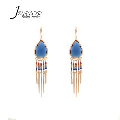 China Handmade Statement Environmentally Friendly Crystal Drop Earrings For Women from Miyuki Bead Tassel Earrings Boho Rainbow Earrings for sale