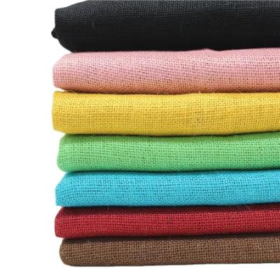 China Viable Dyed Colorful Hessian Burlap Burlap Fabric For Craft Multiple Colors Choose for sale