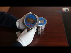 5 digits led digital battery gauge for -10-60°c temperature measurement system