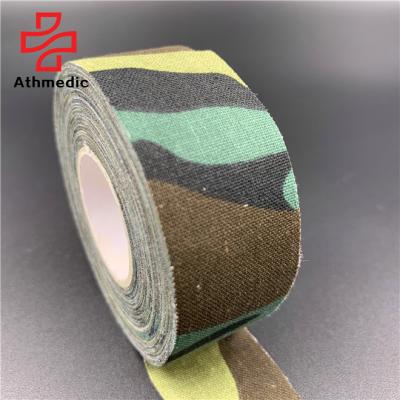 China 2021 Athmedic Waterproof Cotton Camouflage Tear Tape Rigid Camouflage Tape Camouflage Tape For Gun for sale