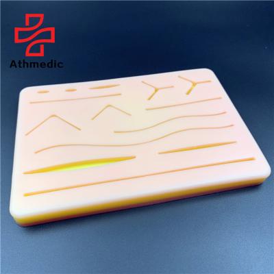 China 2021 Medical Simulated Muscle Athmedic Skin Suture Pad Model With Coiled Simulated Suture Surgical Training Kit For Student Practice for sale