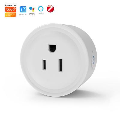 China Tuya Zigbee Amazon Smart Power Monitoring Mini Socket Plug 10A Wireless Outlet Voice Control Ip44 For Smart Home USA for sale