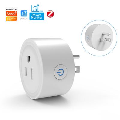 China Tuya Zigbee Smart Power Monitoring Mini Socket Plug 16A Wireless Outlet Voice Control Ip44 For Smart Home USA for sale