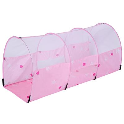 China Wholesale Foldable Folding Toy Tunnel High Quality Taffeta Children's Play Indoor Tunnel for sale