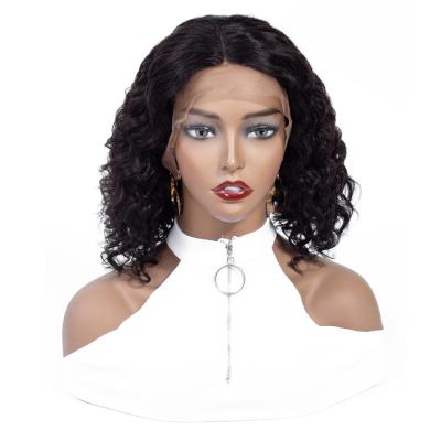 China Curly Curl Connie Hair Wholesale Colored Peruvian Lead Wig Hair Lace Front Hair Extensions Wig, 100% Virgin Human Short Lead Wigs for sale