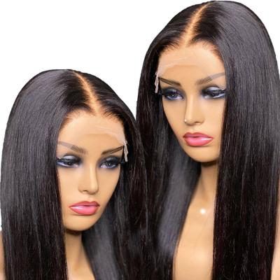 China Connie Hair Straight Wave Lace Wig 100% REAL HAIR Silky Straight Bone, Transparent Body Wave 13*4 4*4 Lace Wig, Hd Closure Lace Front Wigs for sale