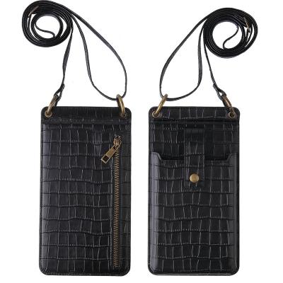 China PU Leather Smart Cross Small - Body Sling Lady Bags Mini Cell Phone Bags With Mirror for sale