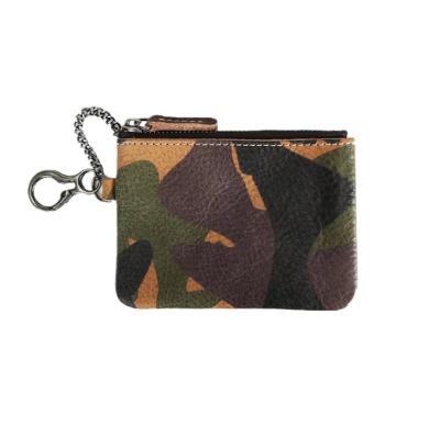 China Fashion Premium Military Camouflage Short Zipper Mini Wallet Small Coin Purse For Man for sale