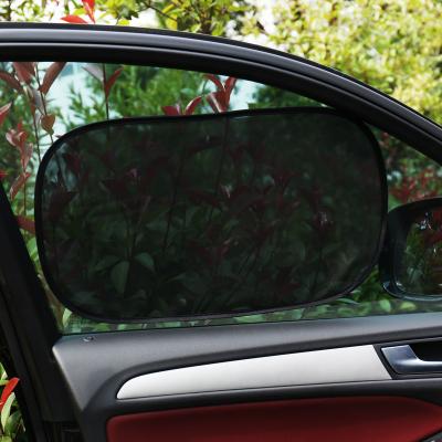 China Car Sun Visor Membrane Mesh Cloth Car Window Folding Sunshade Electrostatic Car Sun Shade for sale