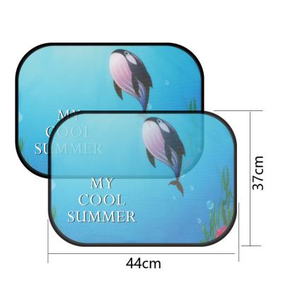 China Foldable cartoon summer window sun shiled sunshade kids car window sunshade for sale