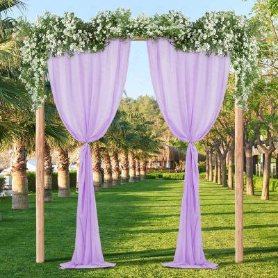 China Purple Curtain Backdrop Made Beautiful Purple Silky Soft Woven Backdrop Curtain For Wedding Stage Decoration for sale