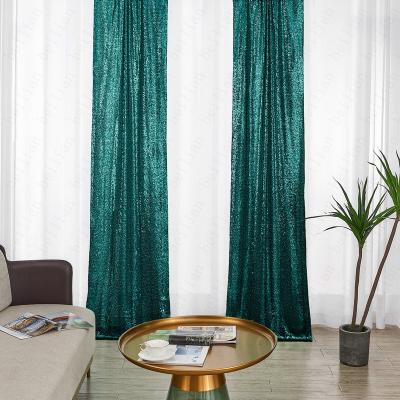 China Greenglitter Blackish Sequin Backdrop Rectangle Seamless Curtains Glitter Sequin Backdrop Curtains For Wedding for sale