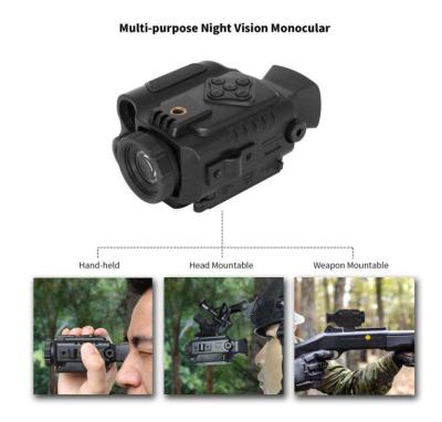 China 5x Night Vision Tactical Monocular Digital Camera Hunting 2-200M Effective Visual Distance For Photo Playback Video Function 102X76X49mm for sale