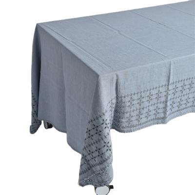 China Eco-frinedly C2U Pure French Linen Tablecloth Tablecloth Organic Linen for sale