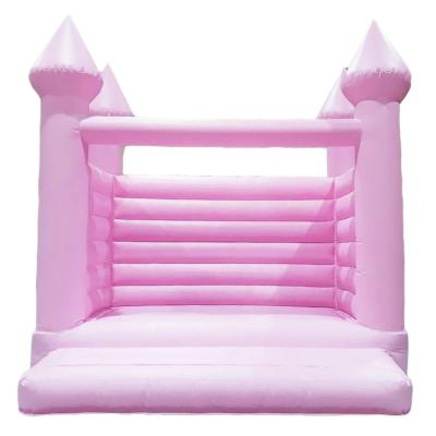 China Pink Wedding Inflatable Bouncer Bouncy Castle Outdoor / Indoor Inflatable Bounce House for sale