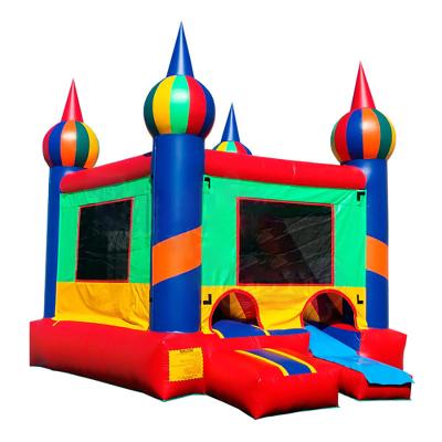 China Outdoor/Indoor Inflatable Bounce House Brincas Brinca Indoor Kids Jumping Trampoline With Detachable Slide for sale