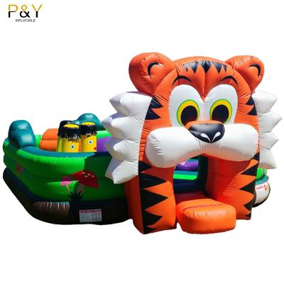 China Direct sales outdoor/indoor tiger factory commercial bounce house bouncer bouncy castle for kids party for sale