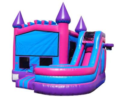 China Combo Inflatable Bounce House Outdoor / Indoor Commercial Colorful Inflatable Bouncer Slide For Party for sale