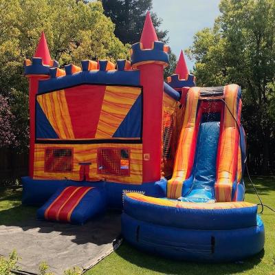 China Indoor/Outdoor Commercial Marble Inflatable Bouncer Combined Bouncy Castle Home Inflatable Bounce Bouncer for sale