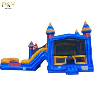 China Outdoor/Indoor Inflatable Bouncer Combo PVC Moonwalk Combo Inflatable House Bounce Castle for sale