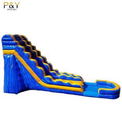 China Outdoor/indoor commercial inflatable backyard water slides inflatable water slide with swimming pool for sale for sale