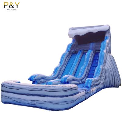 China Large Outdoor / Indoor Commercial Inflatable Water Slides Giant Inflatable Water Slide For Adult for sale