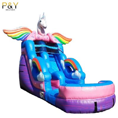 China Large Water Unicorn Slides Commercial Outdoor/Indoor Kids Inflatable Outdoor Playground For Sale for sale