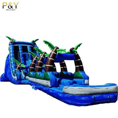 China Outdoor/indoor commercial inflatable water slides adult size inflatable water slide with swimming pool for sale