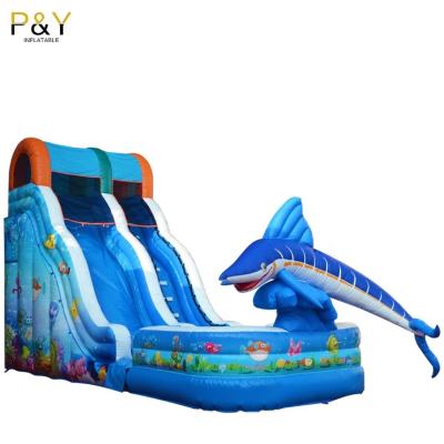 China Outdoor/Indoor Backyard Commercial Inflatable Giant Size Slides Inflatable Water Slide For Adult for sale