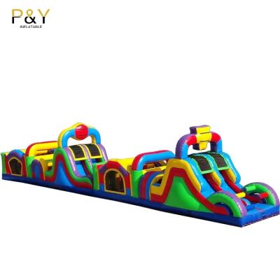 China Outdoor/Indoor Extreme Commercial Radica Jumpers Inflatable Obstacle Course Bounce House Obstacle Course For Adults for sale