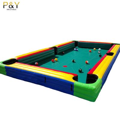 China inflatable games outdoor/indoor commercial inflatable billiard table for sale for sale