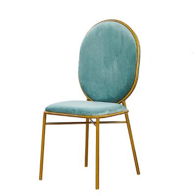 China Modern Velvet Upholstered Kitchen Dining Chairs Modern Side Chairs With Gold Legs Makeup Chair for sale