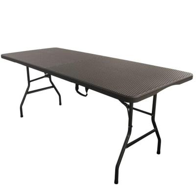 China Rectangular Table Foldable Folding Dining Tables Outdoor Good Quality Wholesale New Design for sale