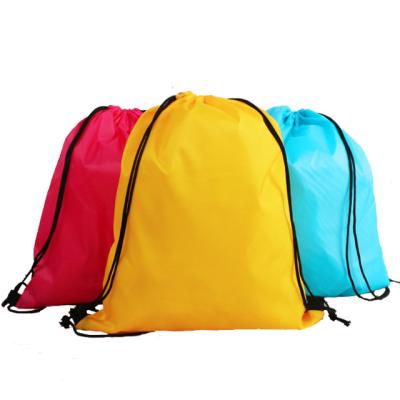 China Wholesale Drawsting Drawstring Package Polyester Backpack Bag Travel Bag Customized for sale