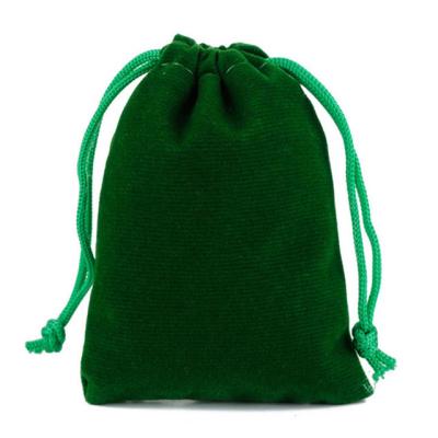 China Custom Packaging Security Jewelry Pouch Velvet Bags Drawstring Velvet Makeup Bag for sale